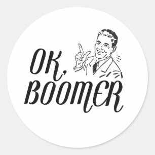 OK Boomer Ronde Sticker