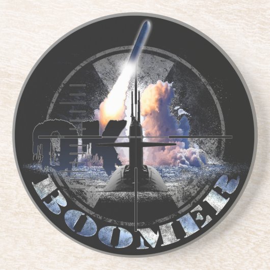 OK BOOMER US Navy Nuclear Sub Force Zandsteen Onderzetter (Voorkant)