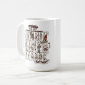 OK But First Coffee T-Shirt for Coffee Lovers  Koffiemok (Voorkant links)