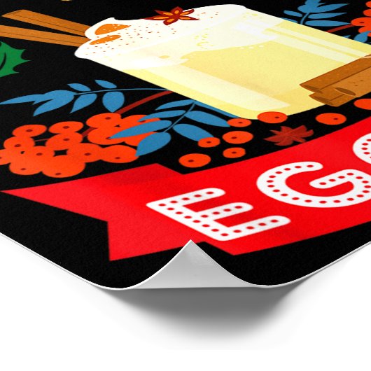 Ok But First Eggnog Funny Christmas Eggnog Lover  Poster (Hoek)