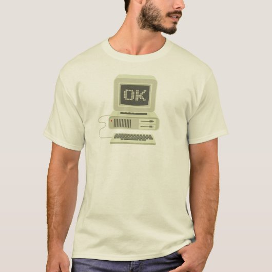 OK Computer: Computerscherm met 16-bits Tex herste T-shirt (Voorkant)