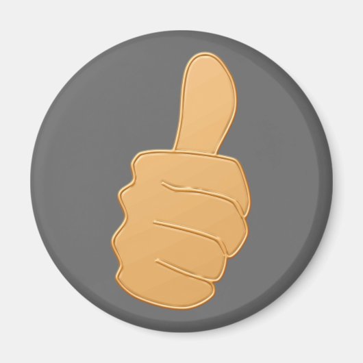 ok Daumen hoch thumb up Magneet (Voorkant)