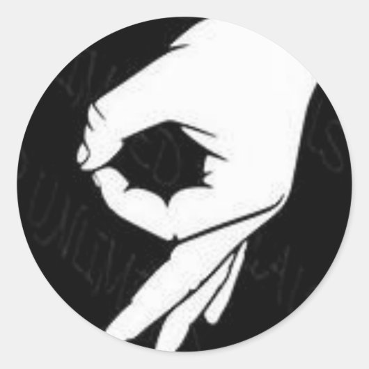 OK Emoji-meme Ronde Sticker (Voorkant)