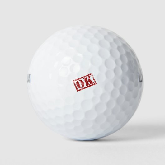 OK Geschreven Golfballen (Voorkant)