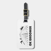 Ok Groomer Skiing Bagagelabel (Voorkant verticaal)