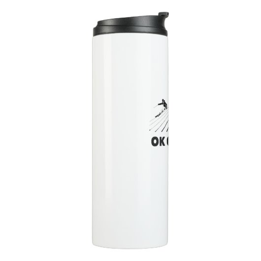 Ok Groomer Skiing Thermosbeker (Gedraaid links)