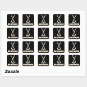 Ok Groomer Skis Vierkante Sticker (Vel)