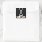 Ok Groomer Skis Vierkante Sticker (Tas)
