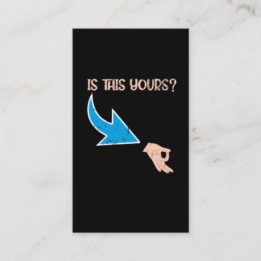 OK Hand Prank Meme Comedian Circle Game Visitekaartje (Voorkant)