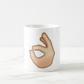 OK Hand Sign Emoji Koffiemok (Center)