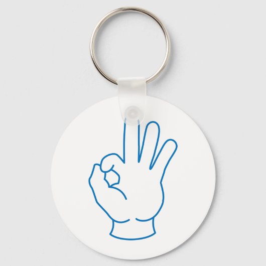 OK Hand Sleutelhanger (Voorkant)
