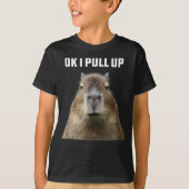 Ok I Pull Up Capybara T-Shirt (Voorkant)