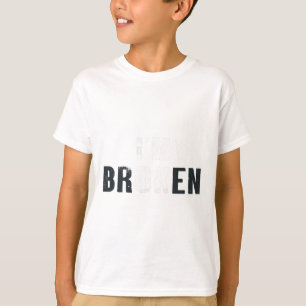 OK Ik ben Broken Invisible Mannen Vrouwen Verjaard T-shirt