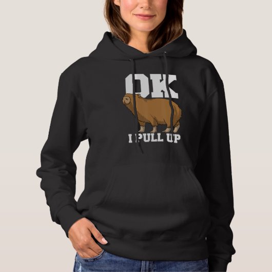 Ok ik kom capybara 1 hoodie (Voorkant)