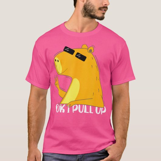 Ok ik kom capybara grappige capybara t-shirt (Voorkant)