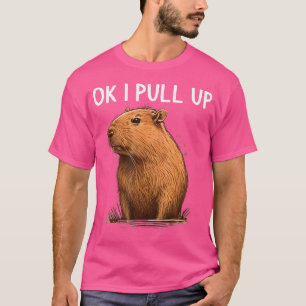 Ok ik trek capibara grappige capibara voor vrouwen t-shirt