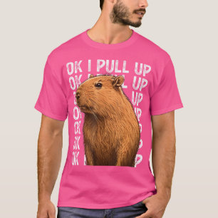 Ok ik trek capibara grappige capibara voor vrouwen t-shirt