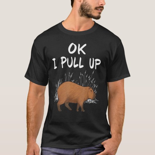 OK Ik trek Capybara Animal 1 T-shirt (Voorkant)