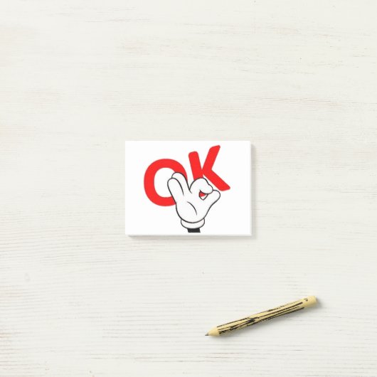 ok man ja man werkt grappig post-it® notes (Op bureau)