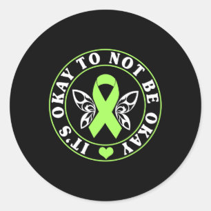 Ok niet goed te zijn mentale gezondheid bewustzijn ronde sticker