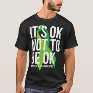Ok Niet Ok Lint Voor Bewustzijn Van Geestelijke Ge T-shirt