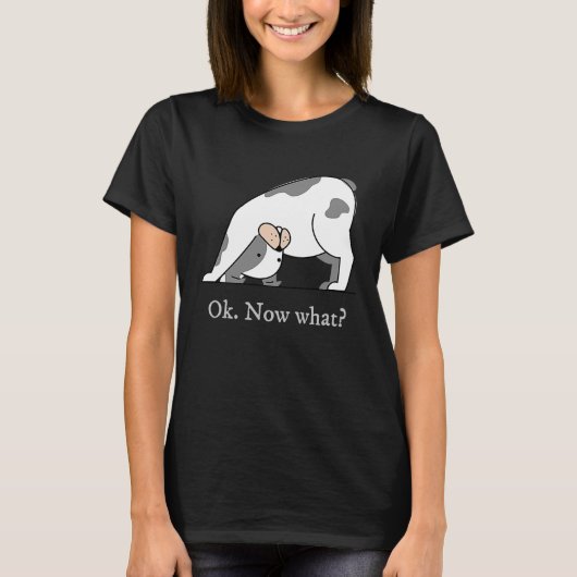 Ok Now What Yoga Downward Dog Workout T-shirt (Voorkant)