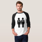 OK OM GAY (lesbisch) TE ZIJN T-shirt (Voorkant volledig)