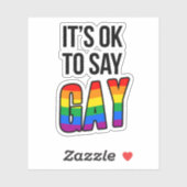 Ok om Gay te Zijn Sticker (Vel)