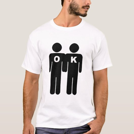 OK OM GAY TE ZIJN T-SHIRT (Voorkant)