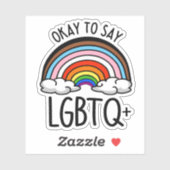 Ok om LGBTQ+ te zeggen Sticker (Vel)