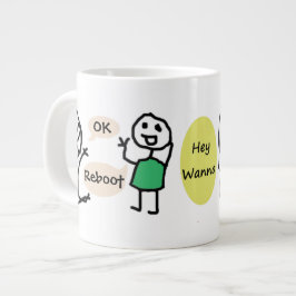 OK Opnieuw opstarten en weggooien Jumbo-Mok door R Grote Koffiekop