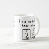 OK periodieke mok van het woord (Voorkant rechts)