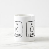 OK periodieke mok van het woord (Center)