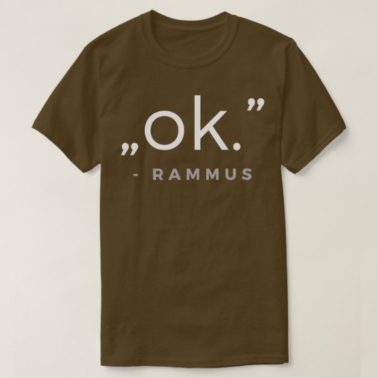 ok Rammus-quotum T-shirt (Design voorkant)