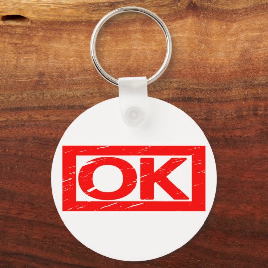 OK Stempel Sleutelhanger (Achterkant)