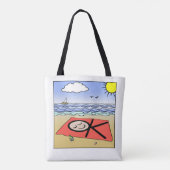 OK strandtas Tote Bag (Achterkant)