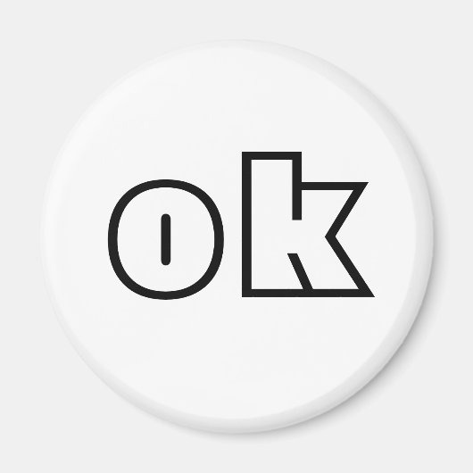 ok-teken magneet (Voorkant)
