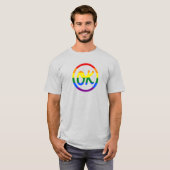 "OK to Be Gay" Rainbow T-shirt (Voorkant volledig)