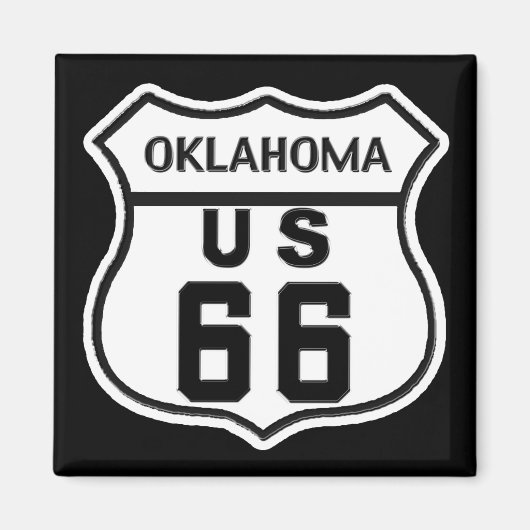 OK US ROUTE 66 MAGNEET (Voorkant)