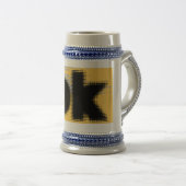 OK Vibes - Eenvoudig en vet" Bierpul (Voorkant rechts)