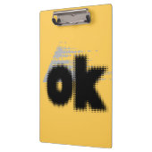 OK Vibes - Eenvoudig en vet" Klembord (Links)