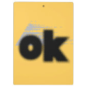 OK Vibes - Eenvoudig en vet" Klembord (Achterkant)