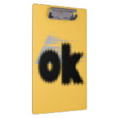 OK Vibes - Eenvoudig en vet" Klembord (Rechts)