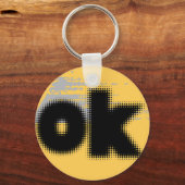 OK Vibes - Eenvoudig en vet" Sleutelhanger (Achterkant)