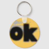 OK Vibes - Eenvoudig en vet" Sleutelhanger (Achterkant)