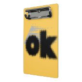 OK Vibes – Eenvoudig & Gedurfd" Mini Klembord (Angled2)
