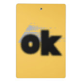 OK Vibes – Eenvoudig & Gedurfd" Mini Klembord (Achterkant)