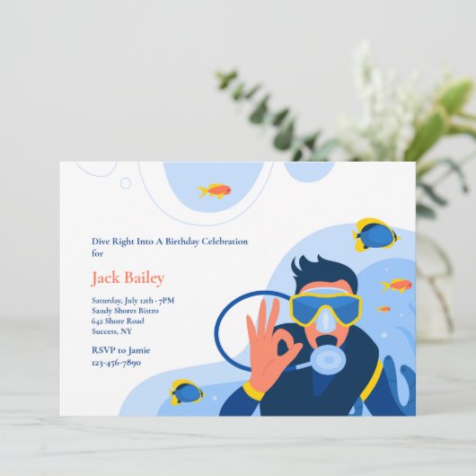 OK voor duikers Kaart (Staand voorkant)