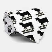 ok zwarte schapen boerderij stropdas (Opgerold)
