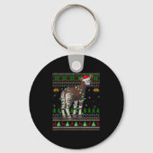 Oka Ugly Christmas Sweaters Holiday Santa Cute Xma Sleutelhanger (Voorkant)